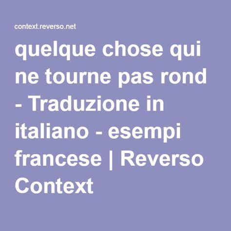 traduzione italiano francese reverso